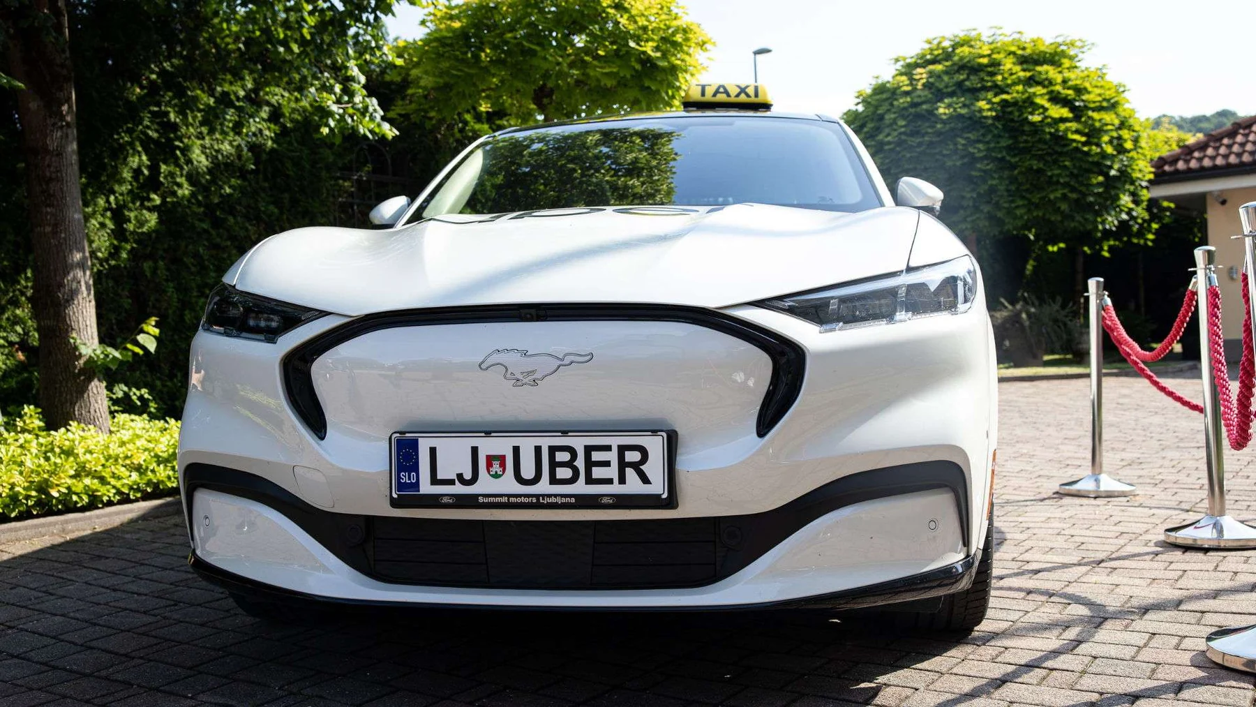 Uber ob prihodu v Ljubljano